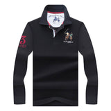 Big Pony Men's Long Sleeve Polo Shirts