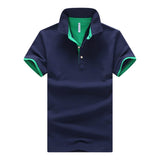 Contrast Placket Men's Polo Shirt