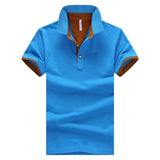 Contrast Placket Men's Polo Shirt