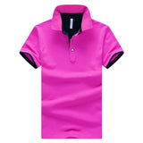 Contrast Placket Men's Polo Shirt