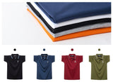 Men's Loose Half-sleeve Polo Shirt