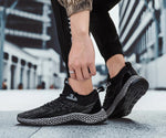 Men’s Leisure Breathable Knit Running Shoes