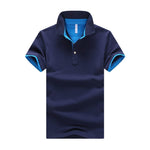 Contrast Placket Men's Polo Shirt