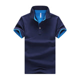 Contrast Placket Men's Polo Shirt