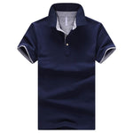 Contrast Placket Men's Polo Shirt