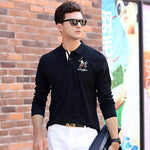 Big Pony Men's Long Sleeve Polo Shirts