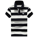 Men’s stripe Short-Sleeve Polo Shirts