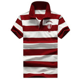 Men’s stripe Short-Sleeve Polo Shirts